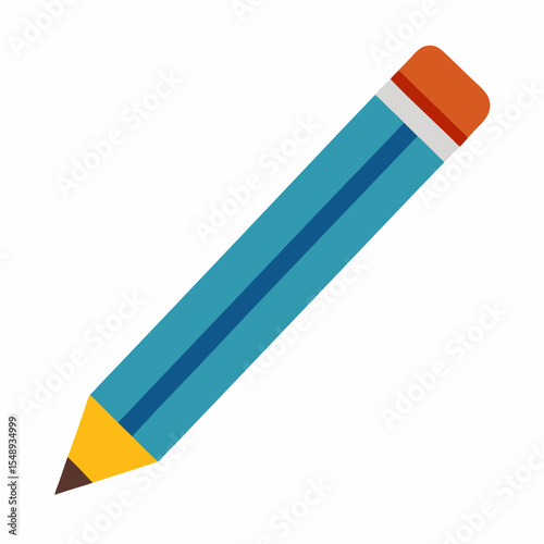 colored pencils isolated on white background
