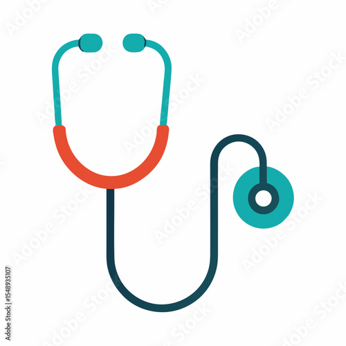 stethoscope on a white background