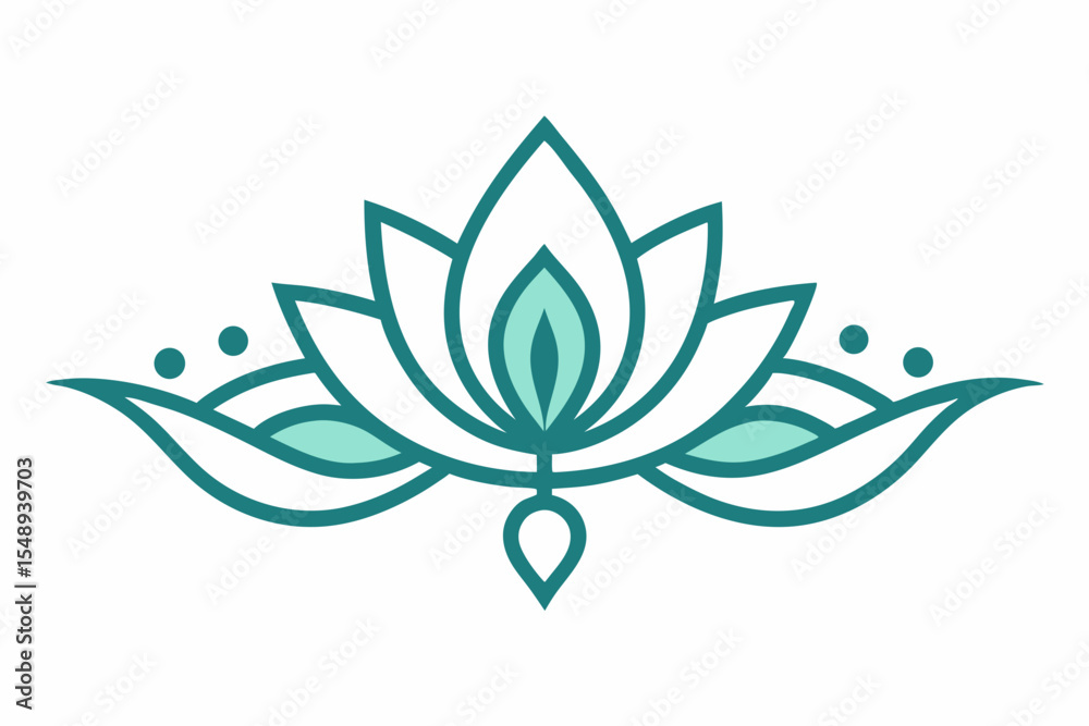 Obraz premium vector illustration of an abstract flower