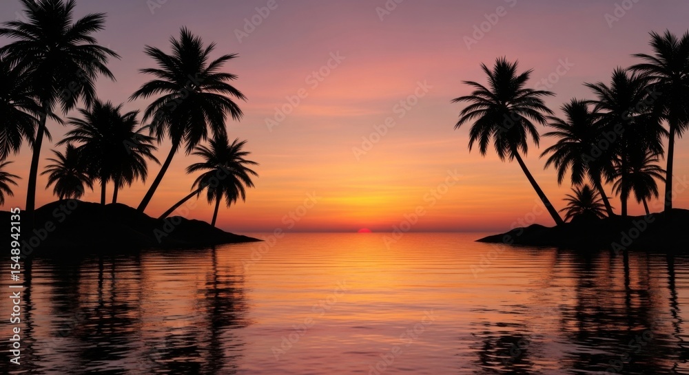 Obraz premium sunset on the beach