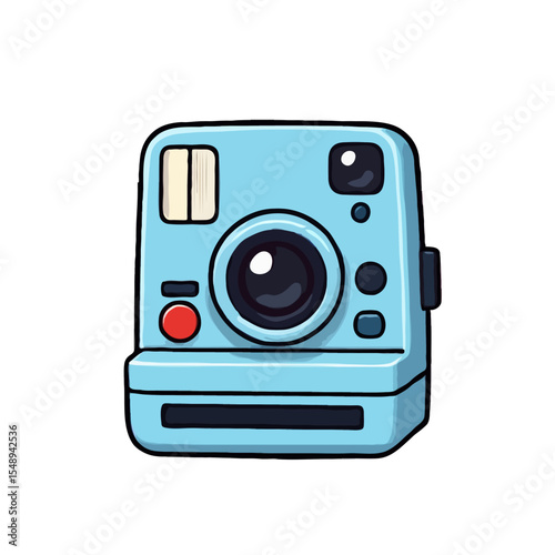 Simplified Retro Polaroid Camera Design
