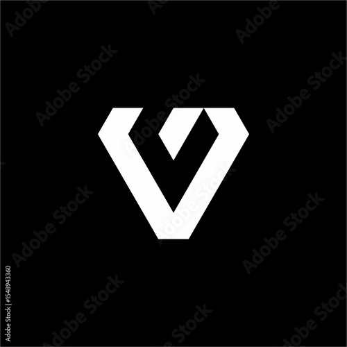 The VG or GV initials logo is modern, simple, elegant and unique. Suitable for technology, computer, internet and security companies.