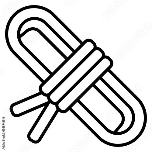 Rope outline icon