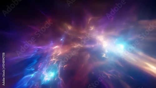 Wallpaper Mural Slow-Motion of Celestial Nebula Collision Torontodigital.ca