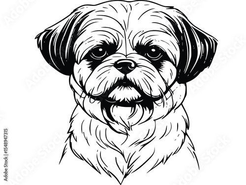 black and white schnauzer dog