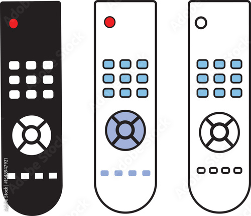 Remote Control Icons. tv remote icon vector illustration.Remote icon in thin outlined.Remote Icon Element For Design,
