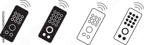 PriRemote controller for TV in flatbackground icons. television icon  sign vector.Remote icon in thin outlined.illustration on white , glyph style,
