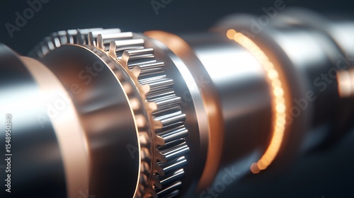 A gas turbine rotor being inspected during maintenance, revealing the complex blading and materials engineering required for withstanding high temperatures and rotational speeds in power generation.