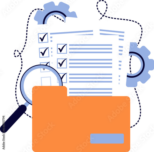 Illustration of Checklist Professional Project