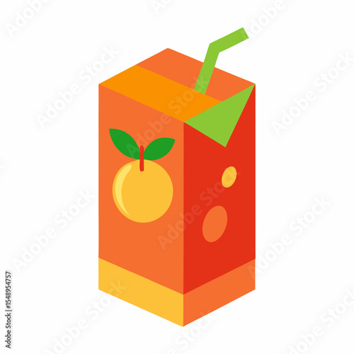 glass of juice with a straw