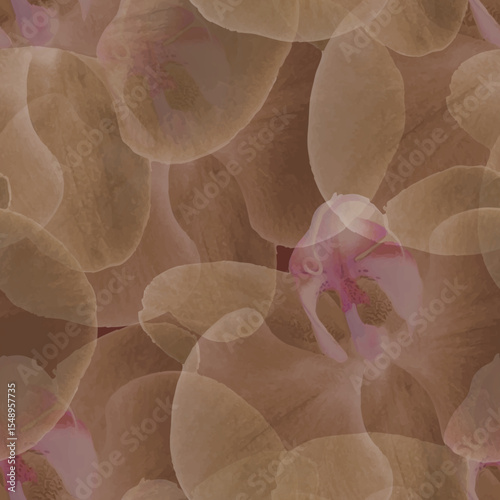 Trendy, beautiful backdrop seamless pattern. Translucent, overlapping floral all over arrangement printable pattern ideas for textile, home decor, banner, template, business, wall paper, gift wrapping
