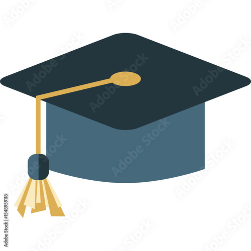 toga hat vector flat illustration