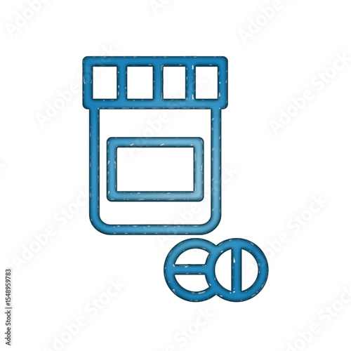 Medicine bottle icon design template
