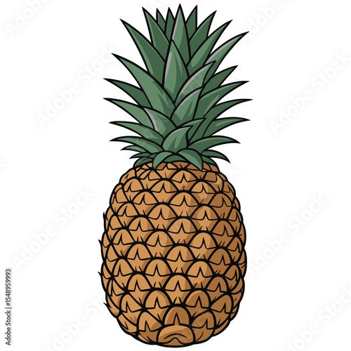 pineapple isolated on white
