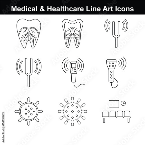 Medical & Health Line Icons Pack

