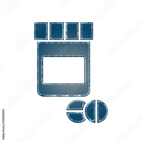 Medicine bottle icon design template