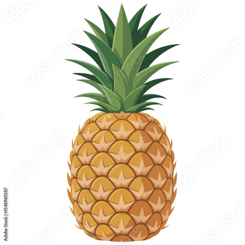 pineapple isolated on white background