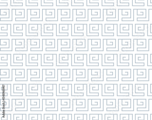Abstract geometric pattern. A seamless vector background. White and gray ornament. Graphic modern pattern. Simple lattice graphic design