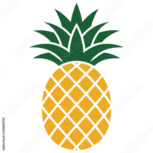 pineapple on a white background