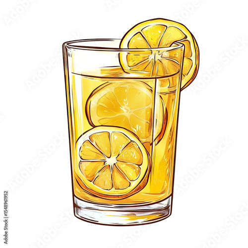 Refreshing Lemonade A Vibrant Glass of Summer