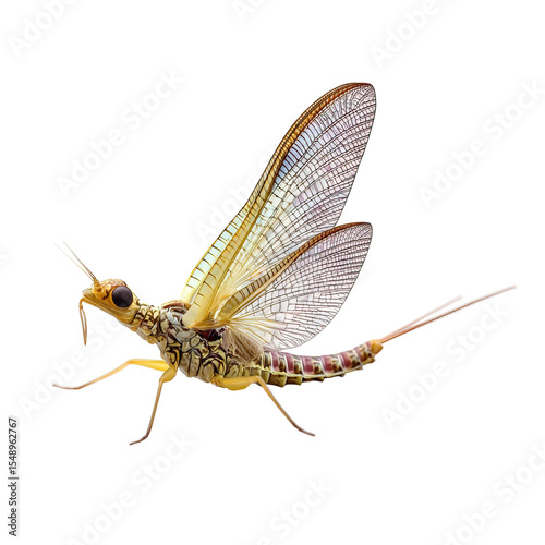 Stunning Mayfly Detailed Close-up of a Delicate Insect