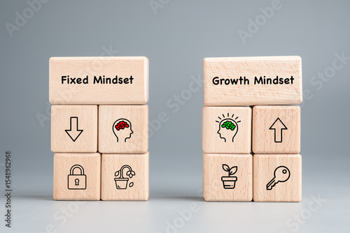 Konstfotografi Fixed mindset versus growth mindset, personal development, and mindset shift