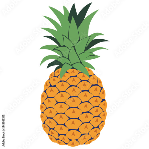 pineapple isolated on white