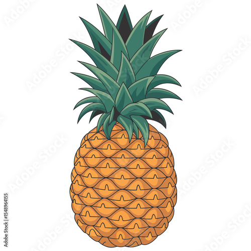 pineapple isolated on white
