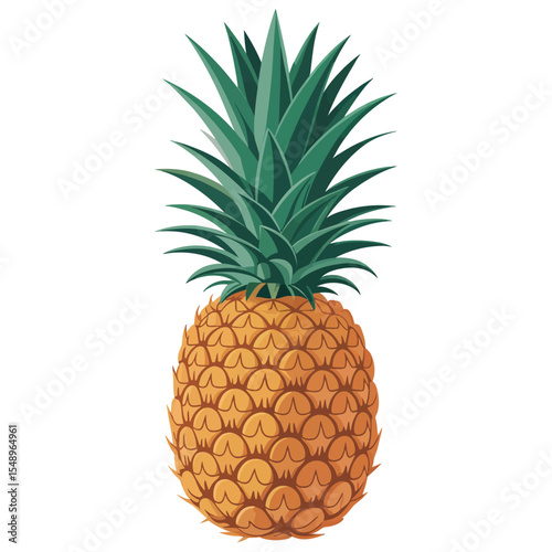 pineapple on white background