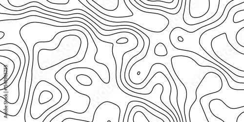 Abstract Topography Design in Soft White Color with Elevation Lines and Gentle Waves.