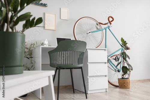 Interior of home office wit...