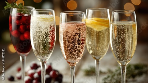 Festive Sparkling Cocktails for Celebratory Occasions and Seasonal Toasts