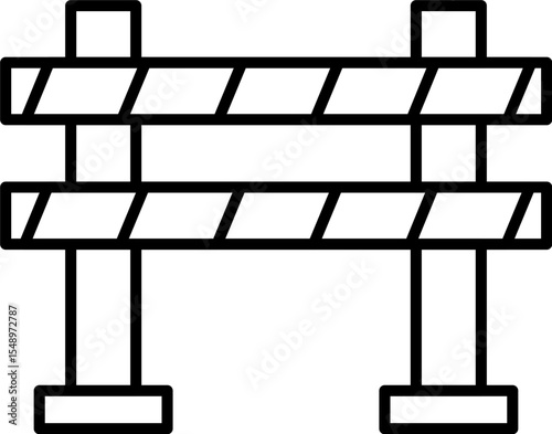 Construction site board design illustration