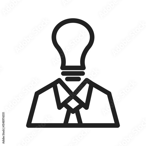 Brainstorming icon vector image. Suitable for mobile apps, web apps and print media.