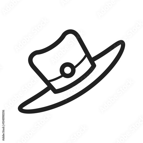 Hat icon vector image. Suitable for mobile apps, web apps and print media.