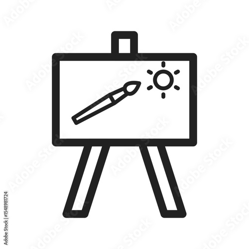 Painting of Canvass icon vector image. Suitable for mobile apps, web apps and print media.