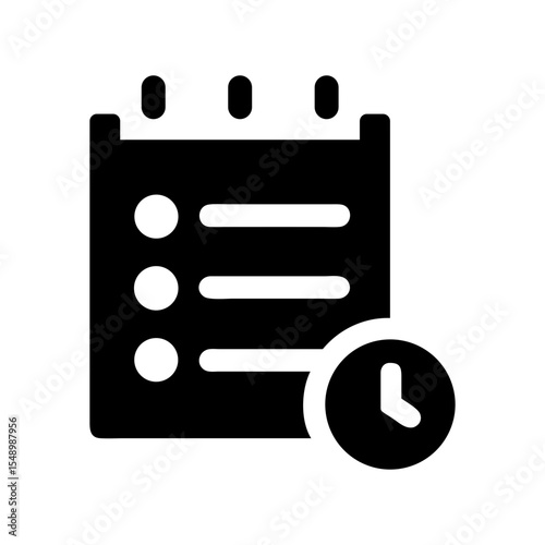 access log notepad vector icon
