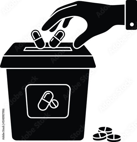 Illicit Trafficking Awareness Vector Illustration for a Safer Community