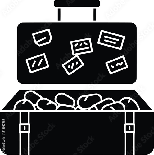 Vector Art Depicting Consequences of Trafficking in an Urban Environment