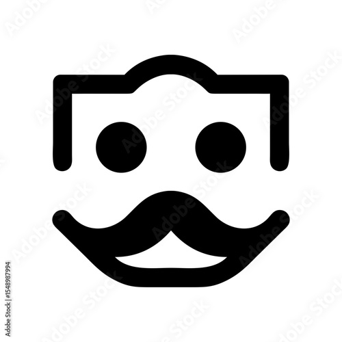 anonymous mask face silhouette icon
