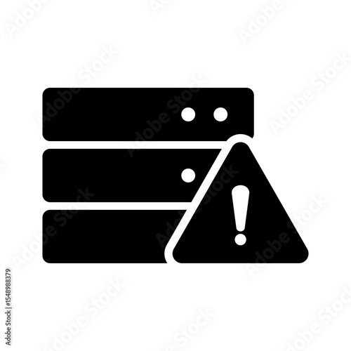 ddos attack server rack icon  
