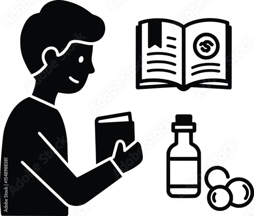 Against Drug Abuse Vector Illustration in Lifestyle Environment