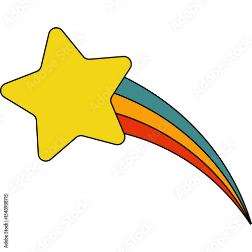 Retro Shooting Star