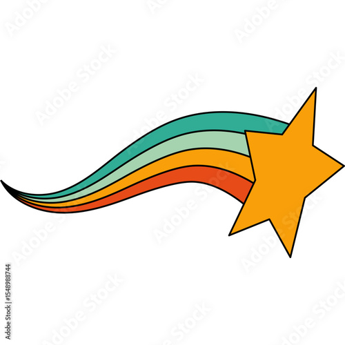 Retro Shooting Star