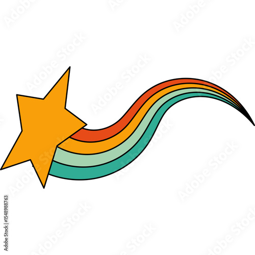 Retro Shooting Star