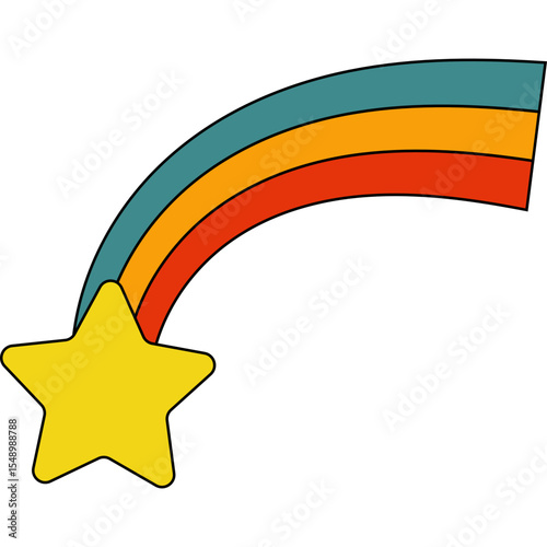 Retro Shooting Star