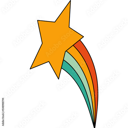 Retro Shooting Star