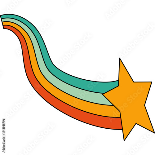 Retro Shooting Star