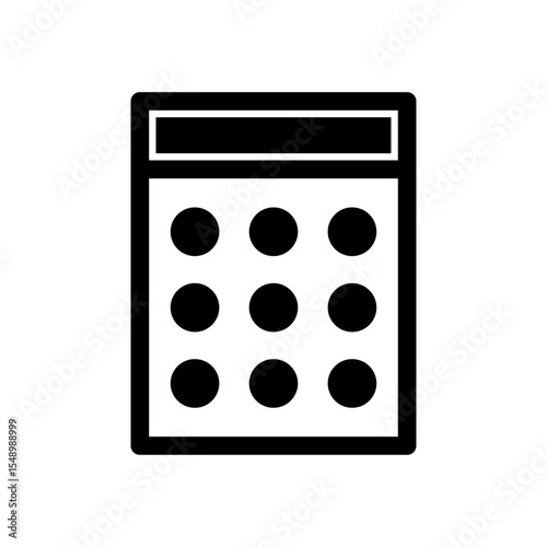 pin pad numeric keypad vector icon
