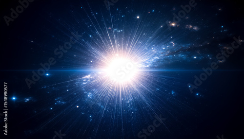 Bright starburst in a dark, star-filled galaxy.